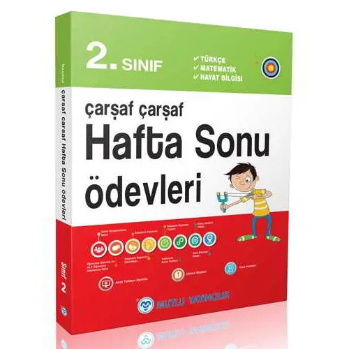 2.Sınıf Çarşaf Çarşaf Hafta Sonu Ödevleri Mutlu Yayıncılık