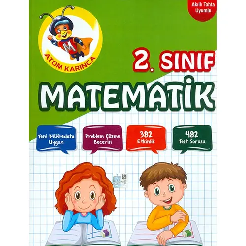 2.Sınıf Matematik Soru Kitabı Atom Karınca Yayınları