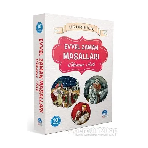 3.- 4.Sınıf Evvel Zaman Okuma Seti (10 Kitap Takım) - Uğur Kılıç - Martı Çocuk Yayınları