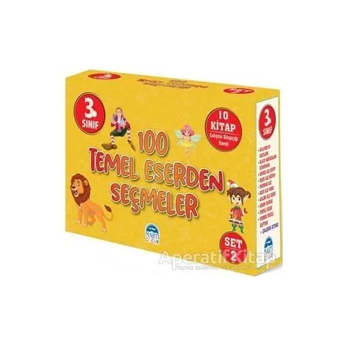 3. Sınıf 100 Temel Eserden Seçmeler Set 2 (10 Kitap Takım) - Kolektif - Martı Yayınları