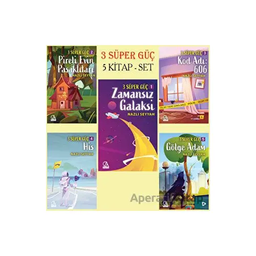 3 Süper Güç - 5 Kitap Set - Nazlı Seyyah - Gelecek Atölyesi Yayınları