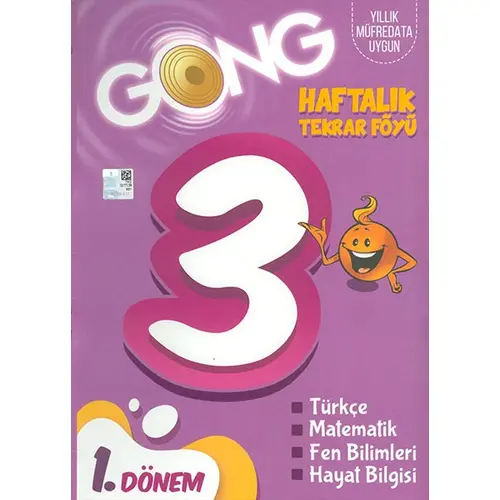 GONG 3. Sınıf 1. Dönem Haftalık Tekrar Föyü - Kolektif - Eğiten Kitap