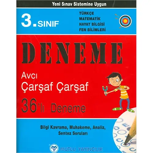 3.Sınıf Avcı Çarşaf Çarşaf Mutlu Yayıncılık