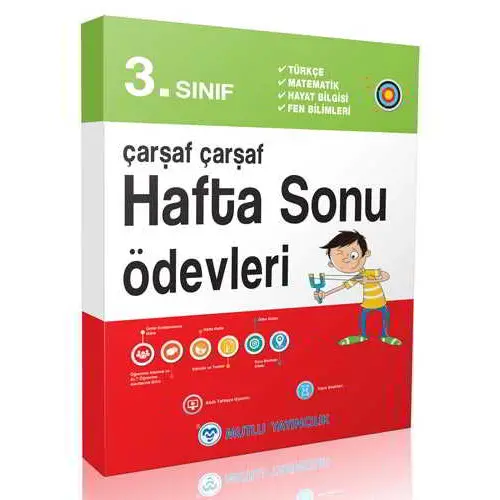 3.Sınıf Çarşaf Çarşaf Hafta Sonu Ödevleri Mutlu Yayıncılık