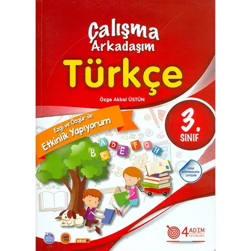 3.Sınıf Türkçe Çalışma Arkadaşım 4 Adım Yayınları