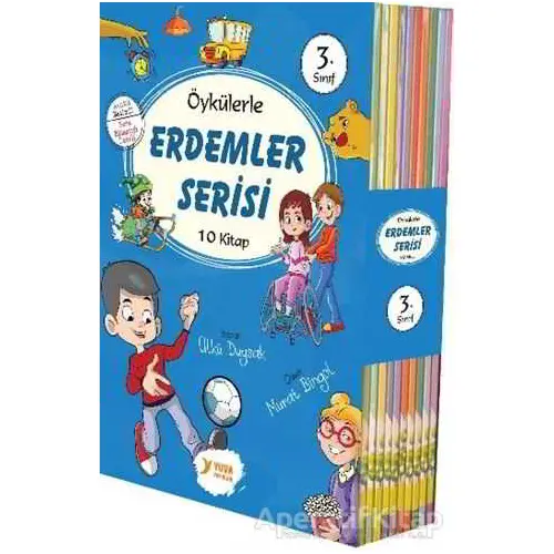 3. Sınıflar İçin Öykülerle Erdemler Serisi 10 Kitap - Ülkü Duysak - Yuva Yayınları