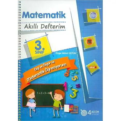 3. Sınıf Matematik Akıllı Defterim - Kolektif - 4 Adım Yayınları