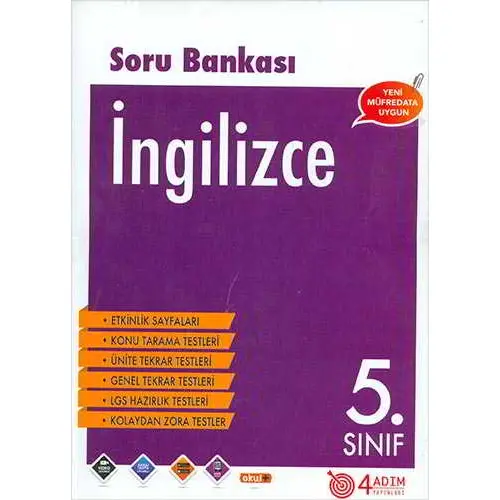 5. Sınıf İngilizce Soru Bankası - Kolektif - 4 Adım Yayınları