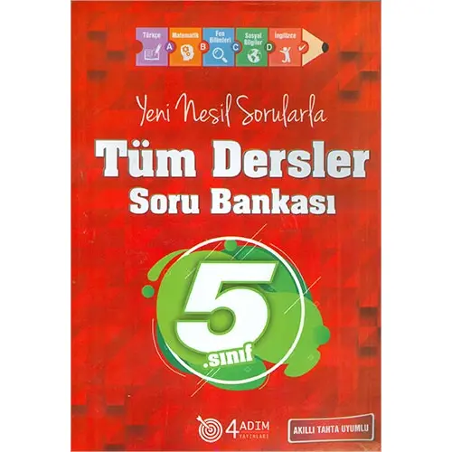 4 Adım 5.Sınıf Tüm Dersler Soru Bankası