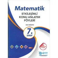 7. Sınıf Matematik Etkileşimli Konu Anlatım Föyleri - Zeki Sağatçi - 4 Adım Yayınları