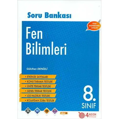 8. Sınıf Fen Bilimleri Soru Bankası - Gülcihan Denizli - 4 Adım Yayınları