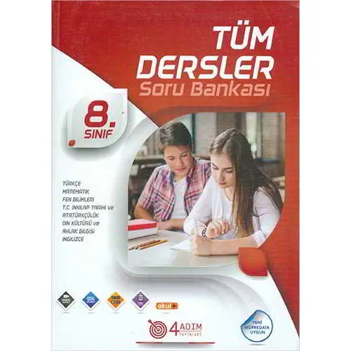 4 Adım 8.Sınıf Tüm Dersler Soru Bankası