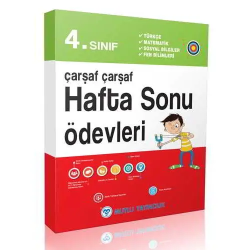 4.Sınıf Çarşaf Çarşaf Hafta Sonu Ödevleri Mutlu Yayıncılık