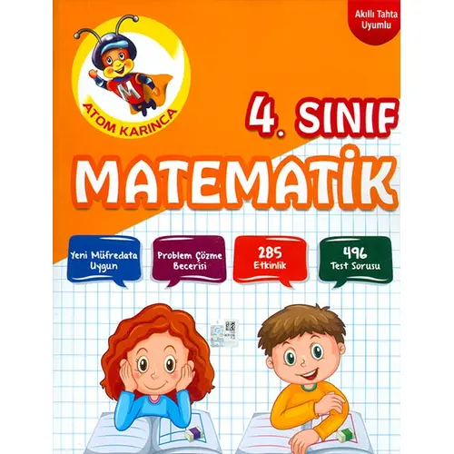 4.Sınıf Matematik Kitabı Atom Karınca Yayınları