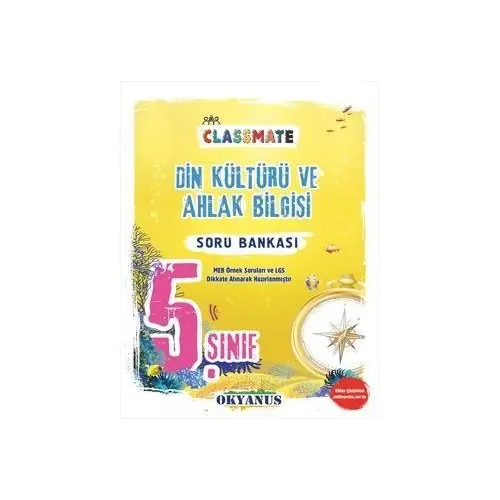 5. Sınıf Din Kültürü ve Ahlak Bilgisi Classmate Soru Bankası Okyanus Yayıncılık