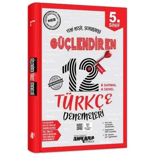 5. Sınıf Türkçe Güçlendiren 12 Deneme ?Ankara Yayıncılık