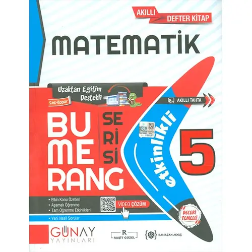 5.Sınıf Bumerang Etkinlikli Matematik Soru Bankası Günay Yayınları
