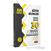 2024 Data KPSS Eğitim Bilimleri Branş Branş 30 Föy Denemeleri