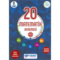 8.Sınıf Matematik Video Çözümlü 20 Denemesi Yanıt Yayınları