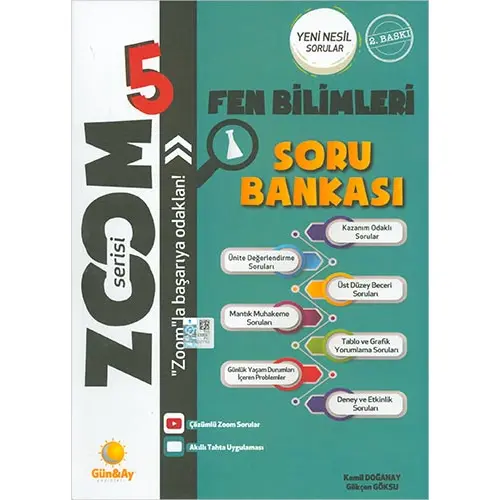 5.Sınıf Fen Bilimleri Zoom Soru Bankası Günay Yayınları