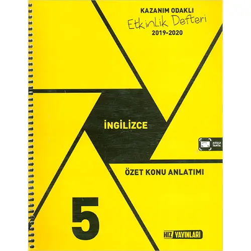 5.Sınıf İngilizce Özet Konu Anlatımı Hız Yayınları