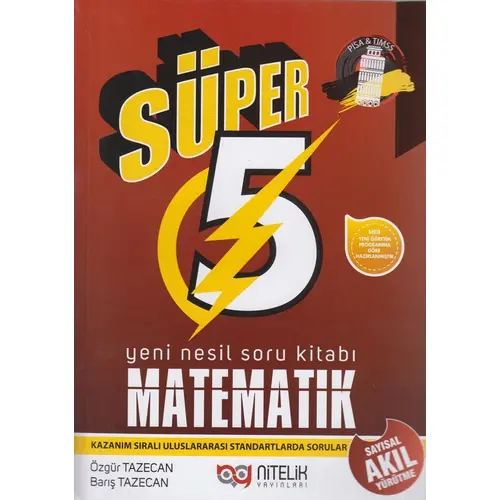 5.Sınıf Matematik Süper Yeni Nesil Soru Kitabı Nitelik Yayınları