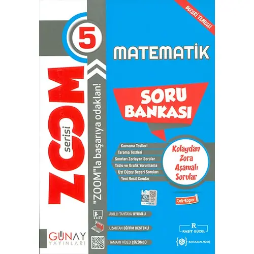 5.Sınıf Matematik Zoom Soru Bankası Günay Yayınları