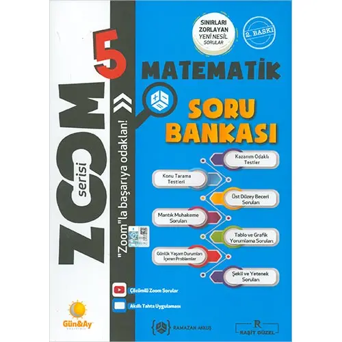 5.Sınıf Matematik Zoom Soru Bankası Günay Yayınları