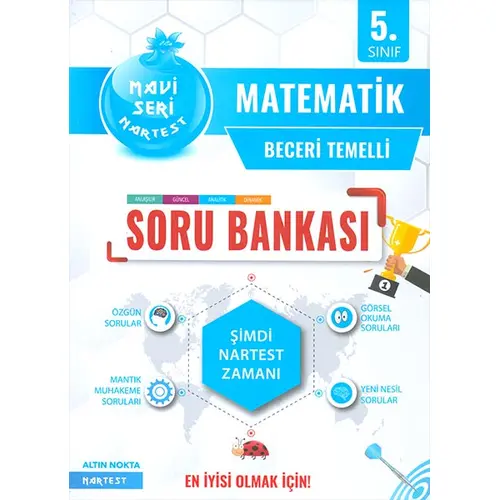 5.Sınıf Mavi Matematik Soru Bankası Nartest Yayınları