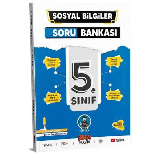 5.Sınıf Sosyal Bilgiler Soru Bankası Benim Hocam Yayınları