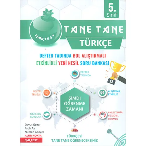 5.Sınıf Türkçe Defter Tadında Soru Bankası Nartest Yayınevi