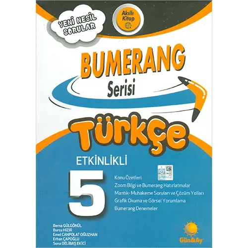 5.Sınıf Türkçe Etkinlikli Bumerang Serisi Günay Yayınları