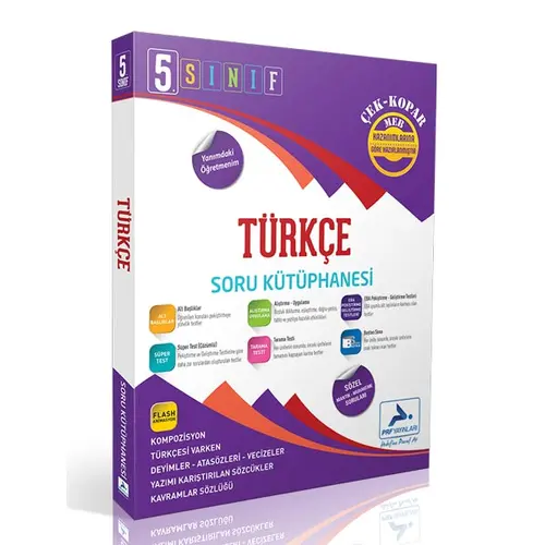 5.Sınıf Türkçe Soru Kütüphanesi PRF Yayınları