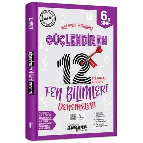 6. Sınıf Fen Bilimleri Güçlendiren 12 Deneme ?Ankara Yayıncılık