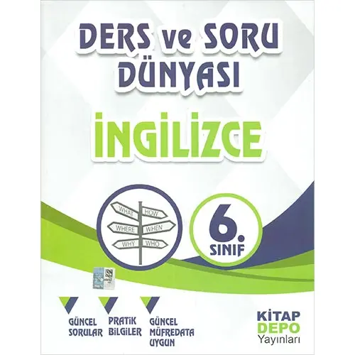 6 .Sınıf İngilizce Ders ve Soru Dünyası Kitap Depo Yayınları