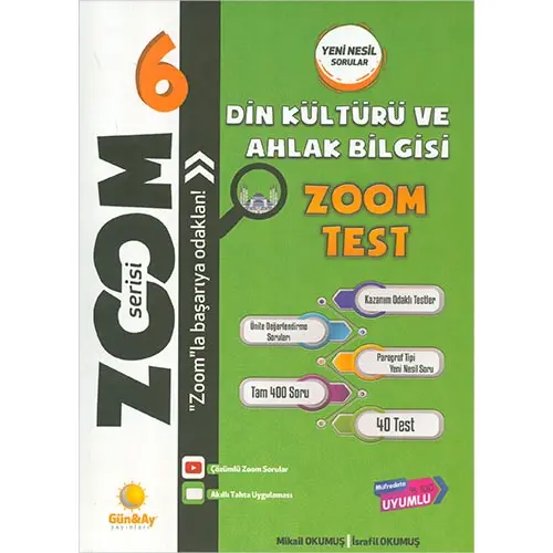 6.Sınıf Din Kültürü Zoom Soru Bankası Günay Yayınları