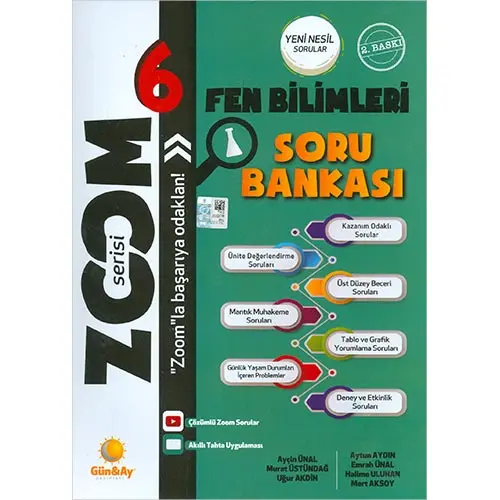 6.Sınıf Fen Bilimleri Zoom Soru Bankası Günay Yayınları