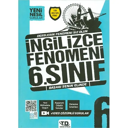 6.Sınıf İngilizce Fenomeni Soru Bankası Tandem Yayınları