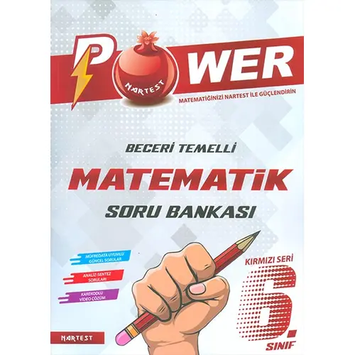 6.Sınıf Kırmızı Power Matematik Soru Bankası Nartest Yayınları