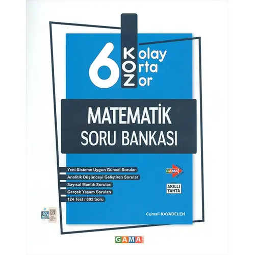 6.Sınıf KOZ Matematik Soru Bankası Gama Yayınları