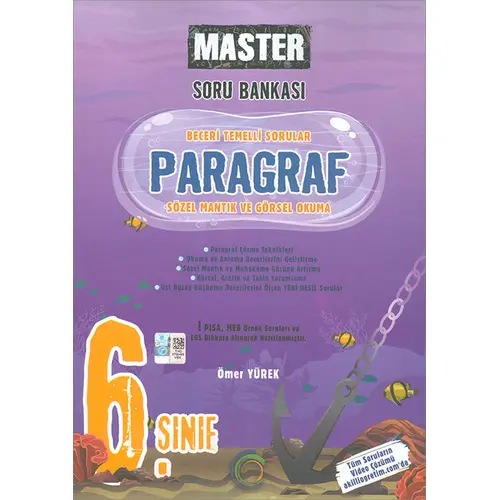 6.Sınıf Master Paragraf Soru Bankası Okyanus Yayınları