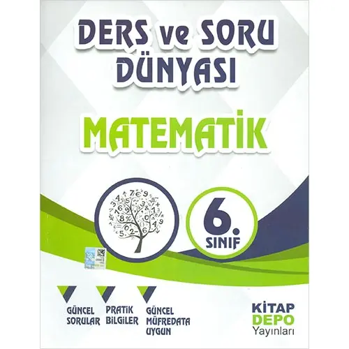 6.Sınıf Matematik Ders ve Soru Dünyası Kitap Depo Yayınları