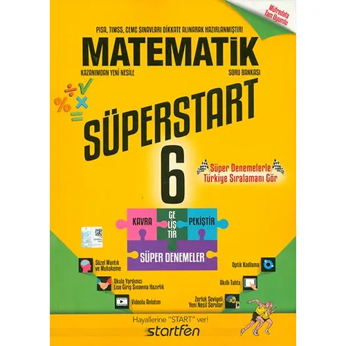 6.Sınıf Matematik Soru Bankası Startfen Yayınları