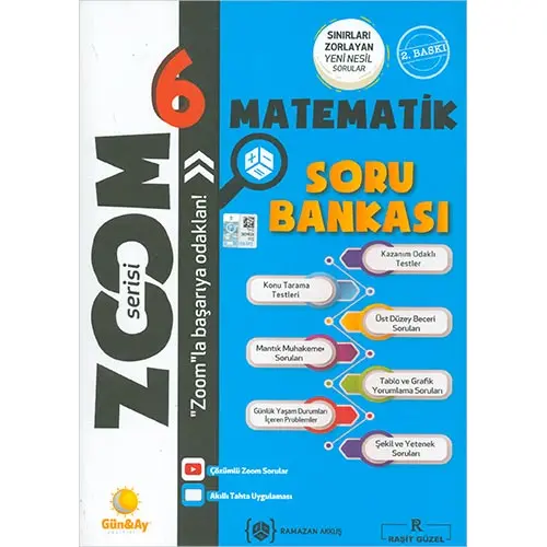 6.Sınıf Matematik Zoom Soru Bankası Günay Yayınları