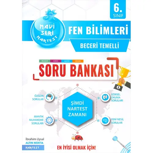 6.Sınıf Mavi Fen Bilimleri Soru Bankası Nartest Yayınları