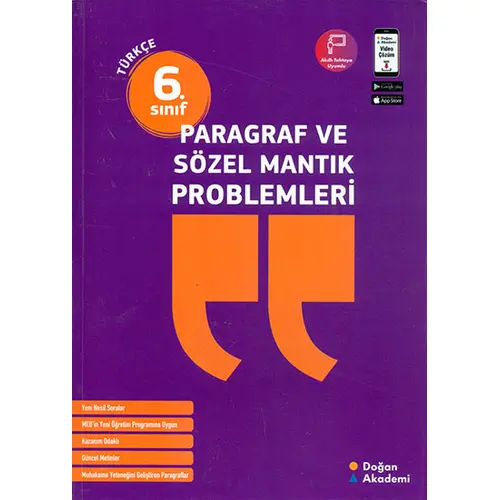 6.Sınıf Paragraf ve Sözel Mantık Problemleri Doğan Akademi