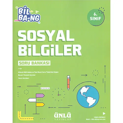 6.Sınıf Sosyal Bilgiler Soru Bankası Ünlü Yayınları