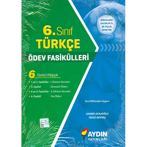 6.Sınıf Tükçe Ödev Fasikülleri Aydın Yayınları