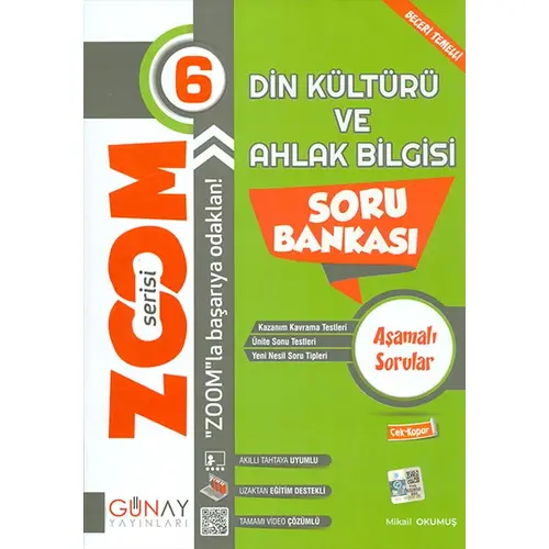 6.Sınıf Zoom Serisi Din Kültürü Soru Bankası Günay Yayınları