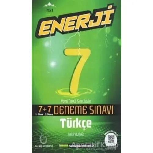 7. Sınıf Enerji Türkçe 7+7 Deneme Sınavı - Kolektif - Palme Yayıncılık